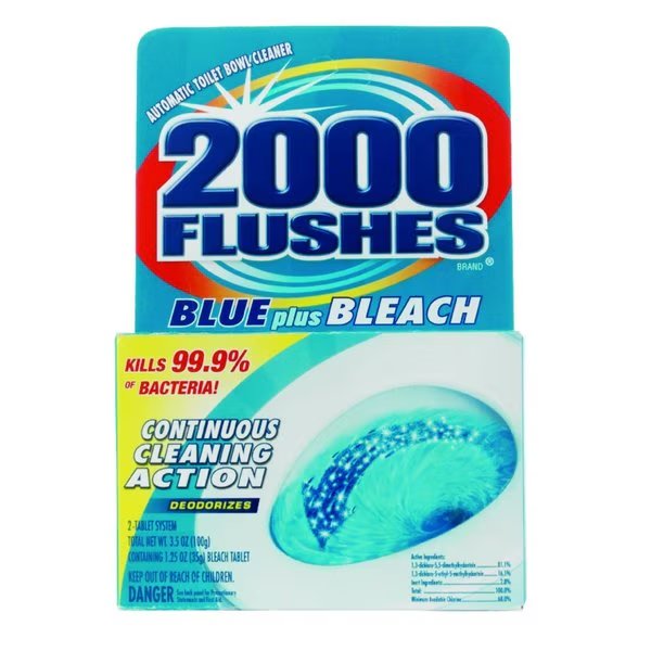 Clean Scent Automatic Toilet Bowl Cleaner 3.5 oz Tablet, 2000 Flushes, Mfr#: 208017